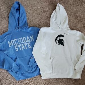 Lot Of 2 MSU Sweatshirts women's Small